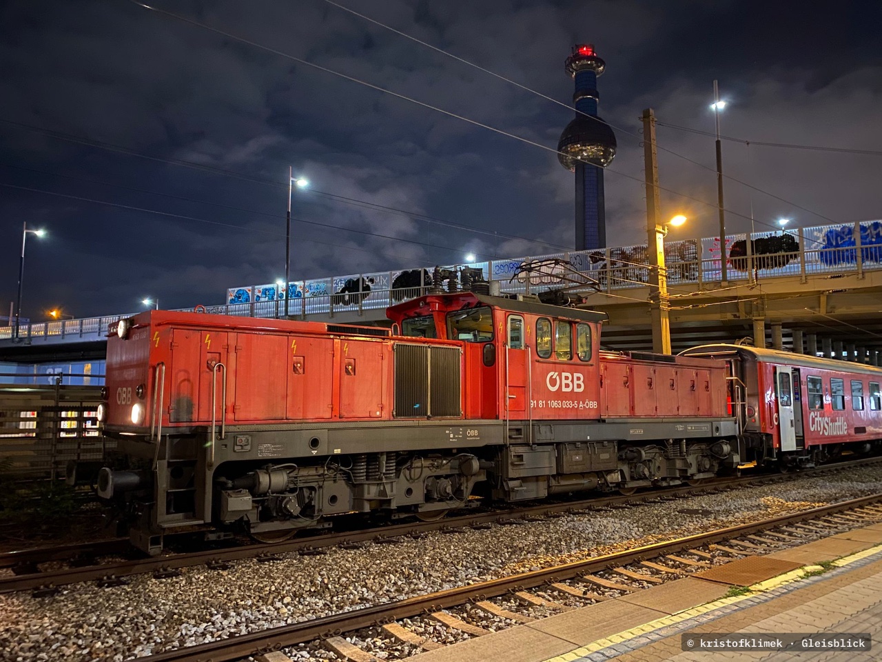 91 81 1063 033-5 A-ÖBB bei Spittelau