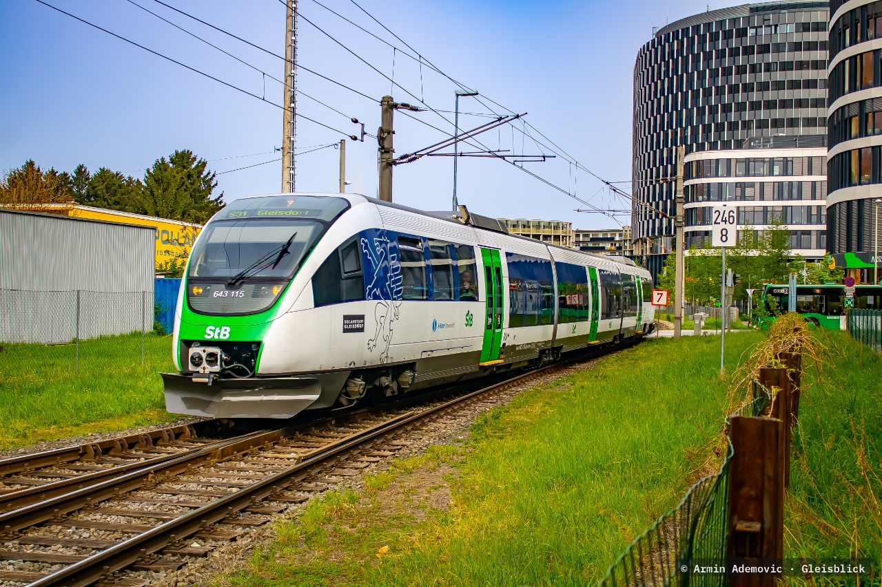 643 115 bei Graz Ostbahnhof