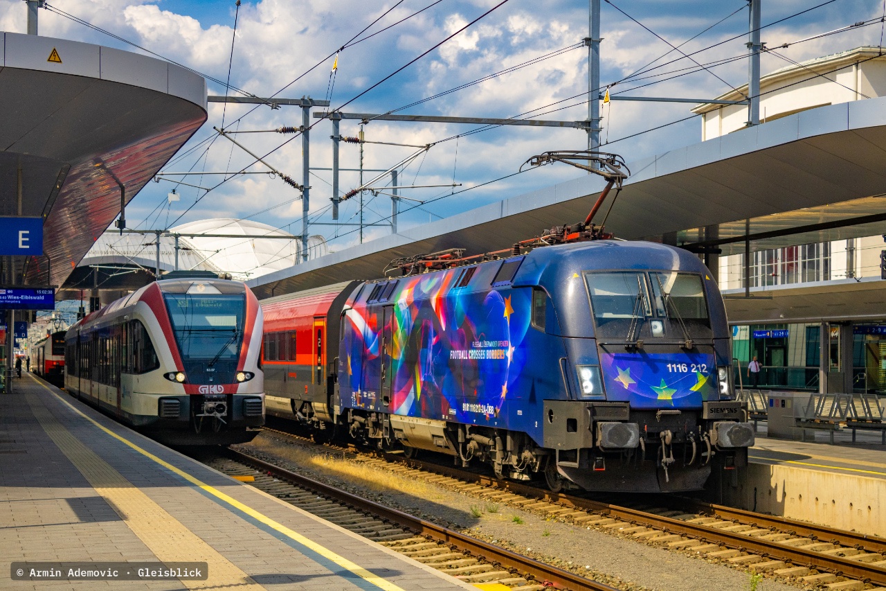 1116 212 bei Graz Hauptbahnhof