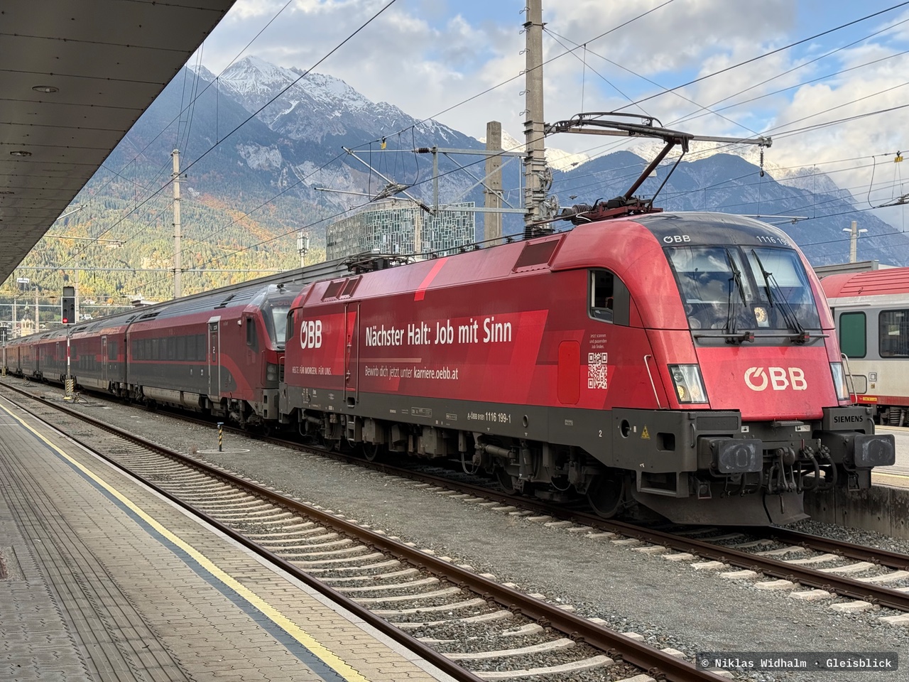 1116.199 bei Innsbruck Hauptbahnhof