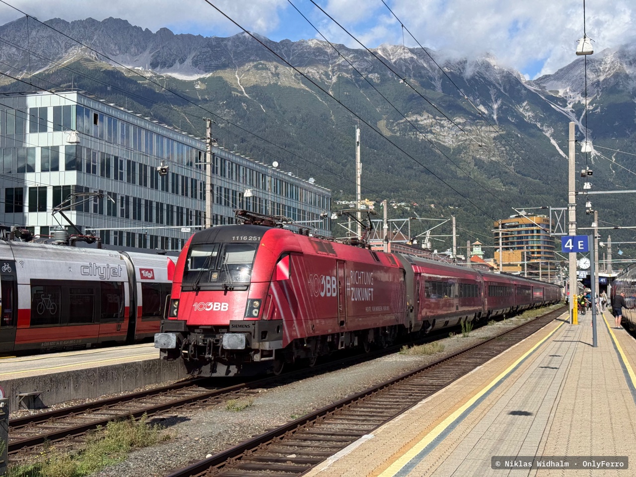 1116.251 bei Innsbruck Hauptbahnhof