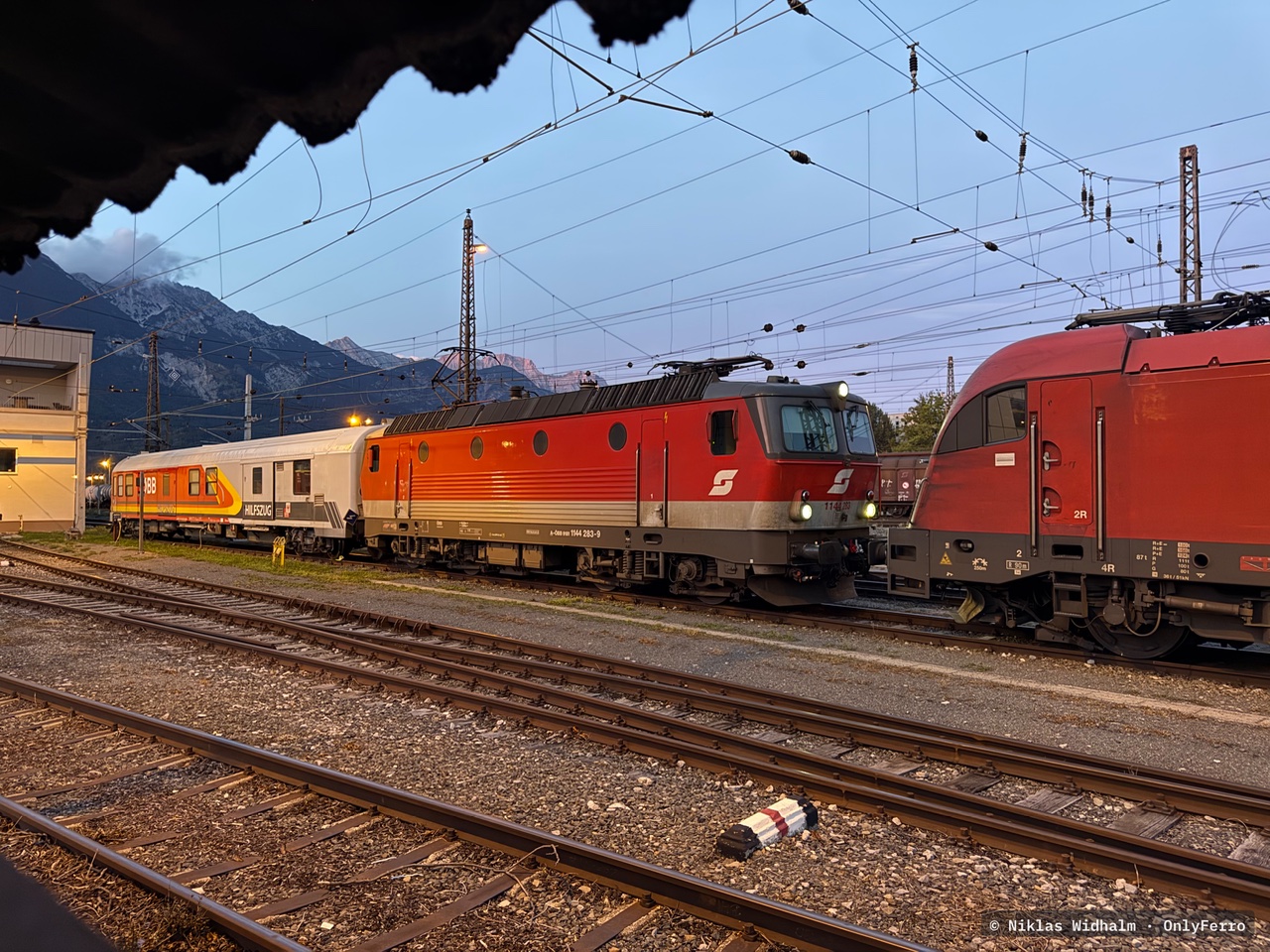 A-ÖBB 9181 1144 283-9 bei Innsbruck Hauptfrachtenbahnhof